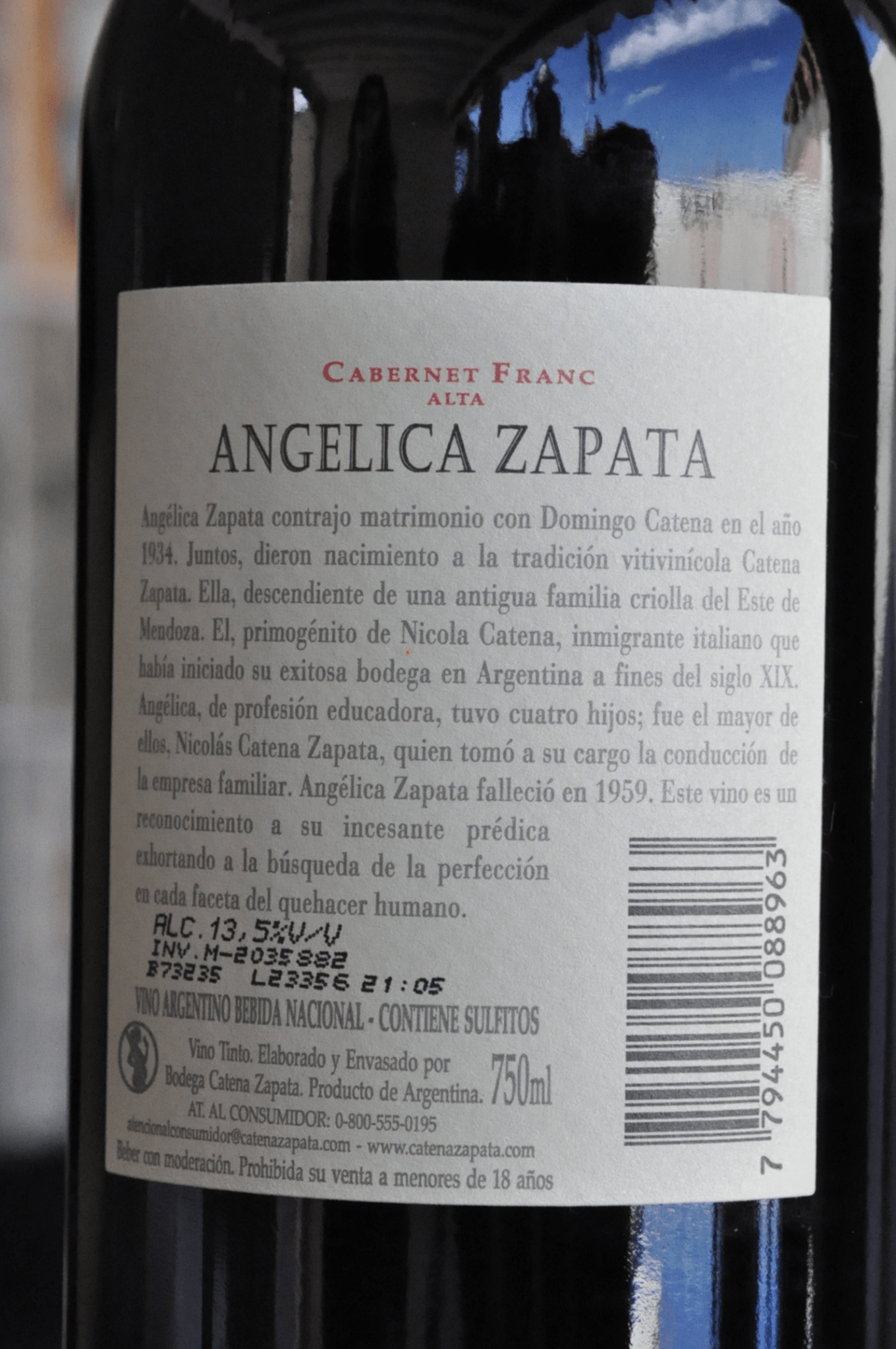 Angelica Zapata Cabernet Franc ALTA 2020 - BebaVino