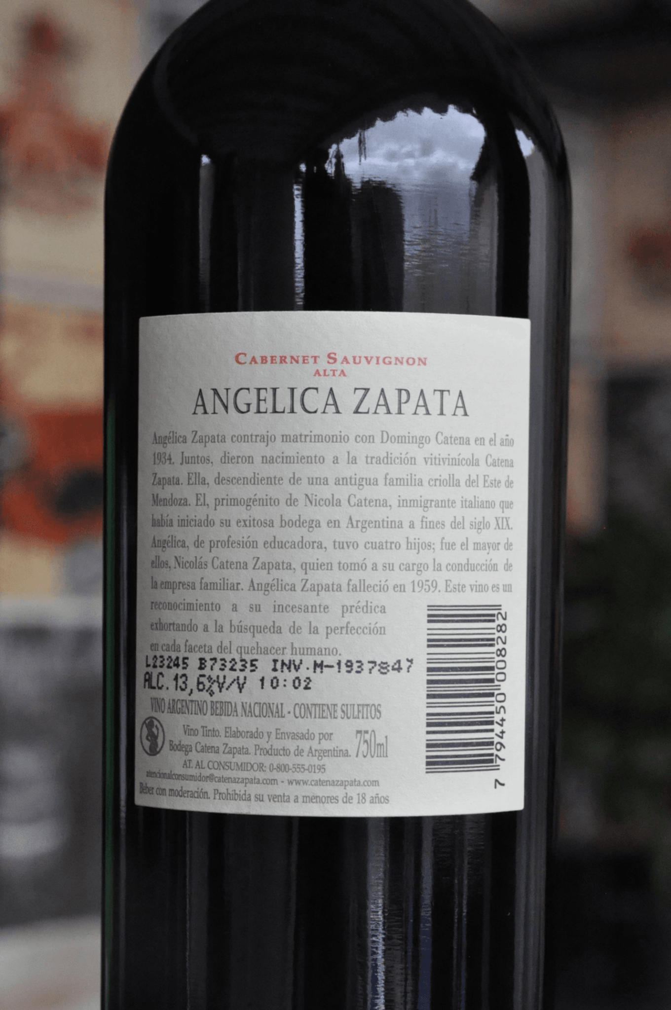 Angelica Zapata Cabernet Sauvignon ALTA 2020 - BebaVino
