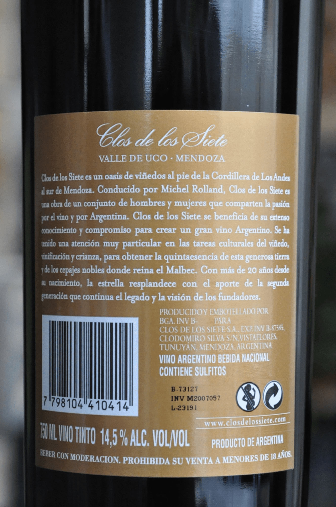 Clos de Los Siete By Michel Rolland 2020 - BebaVino