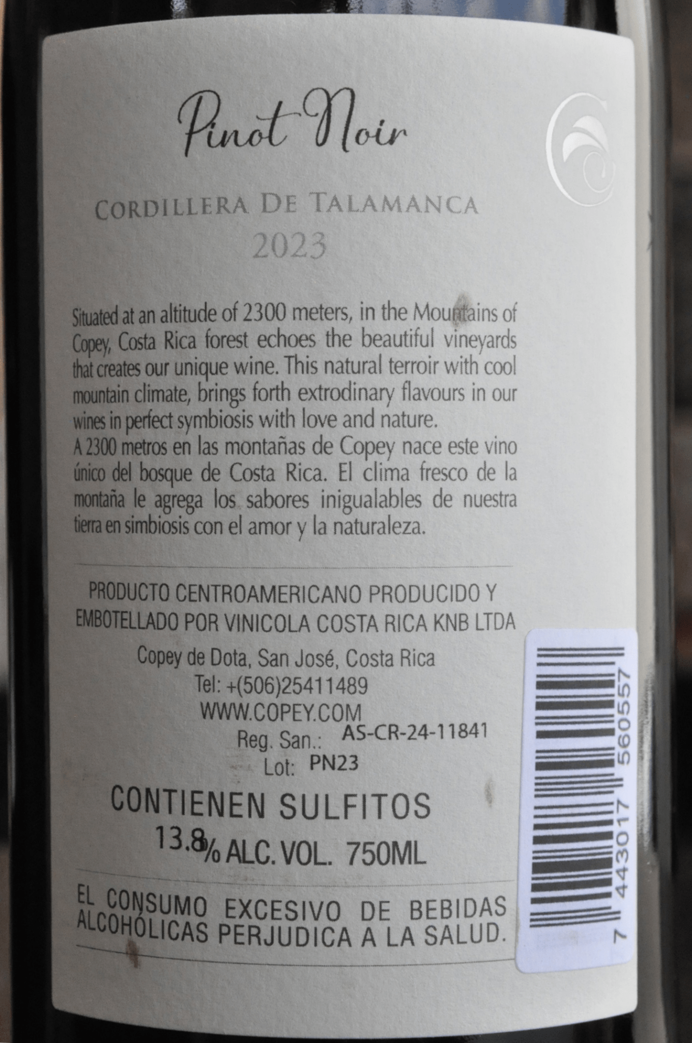 Copey Estate Winery Pinot Noir 2023 - BebaVino