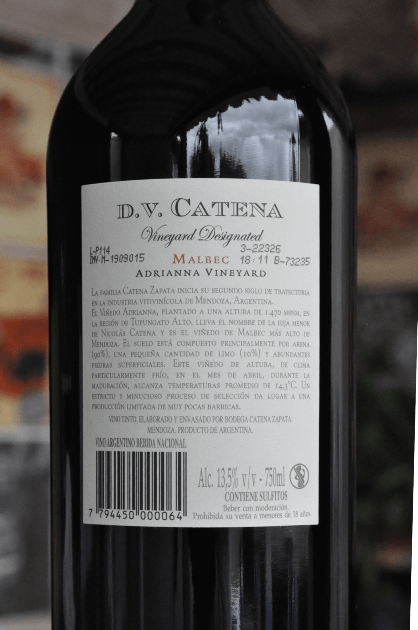 D.V Adrianna Vineyard Malbec 2019 - BebaVino