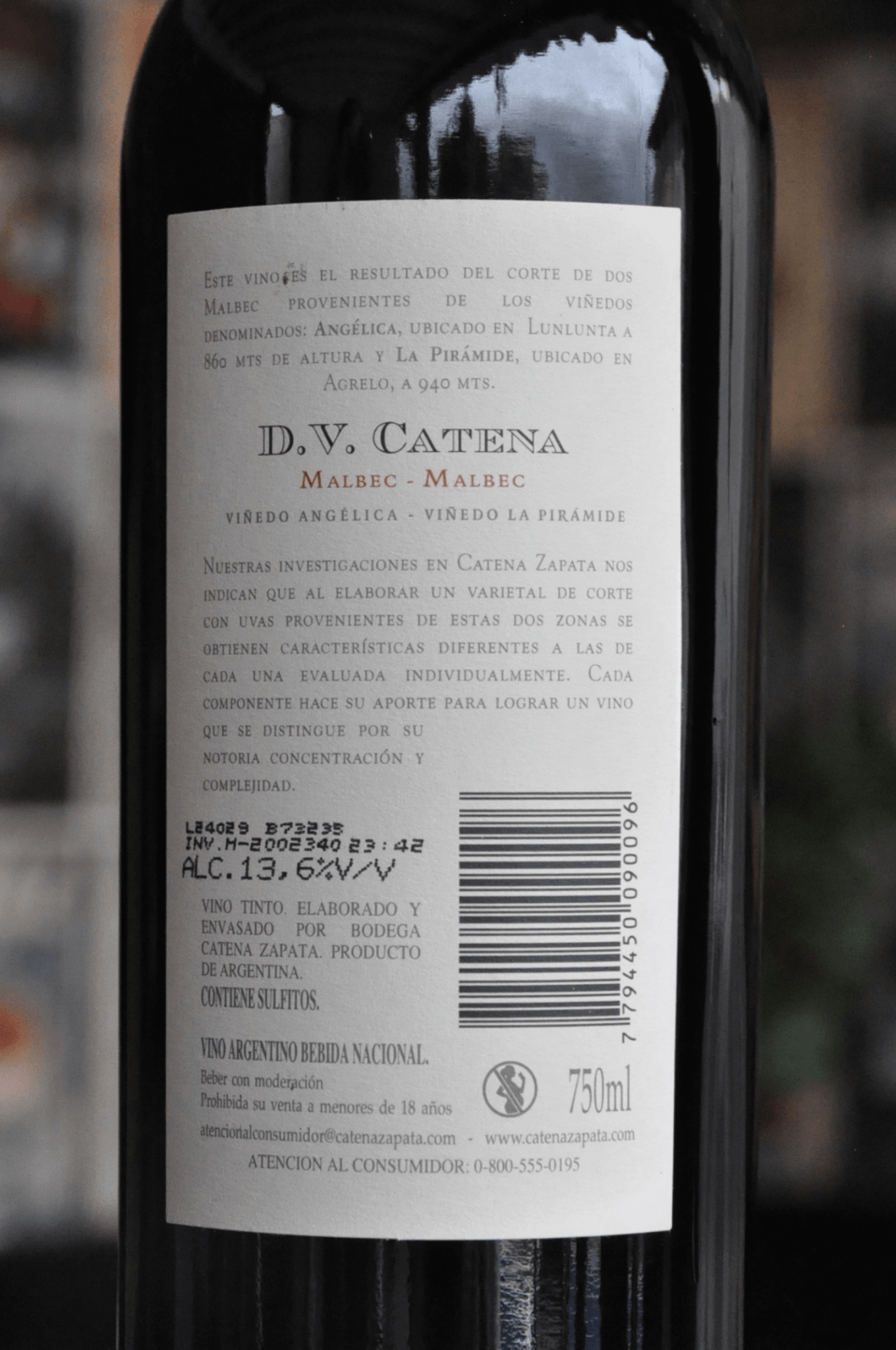 D.V Catena Malbec / Malbec 2022 - BebaVino