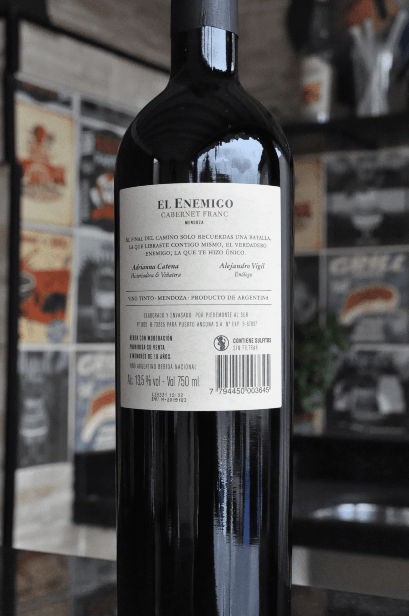 El Enemigo Cabernet Franc 2021 - BebaVino