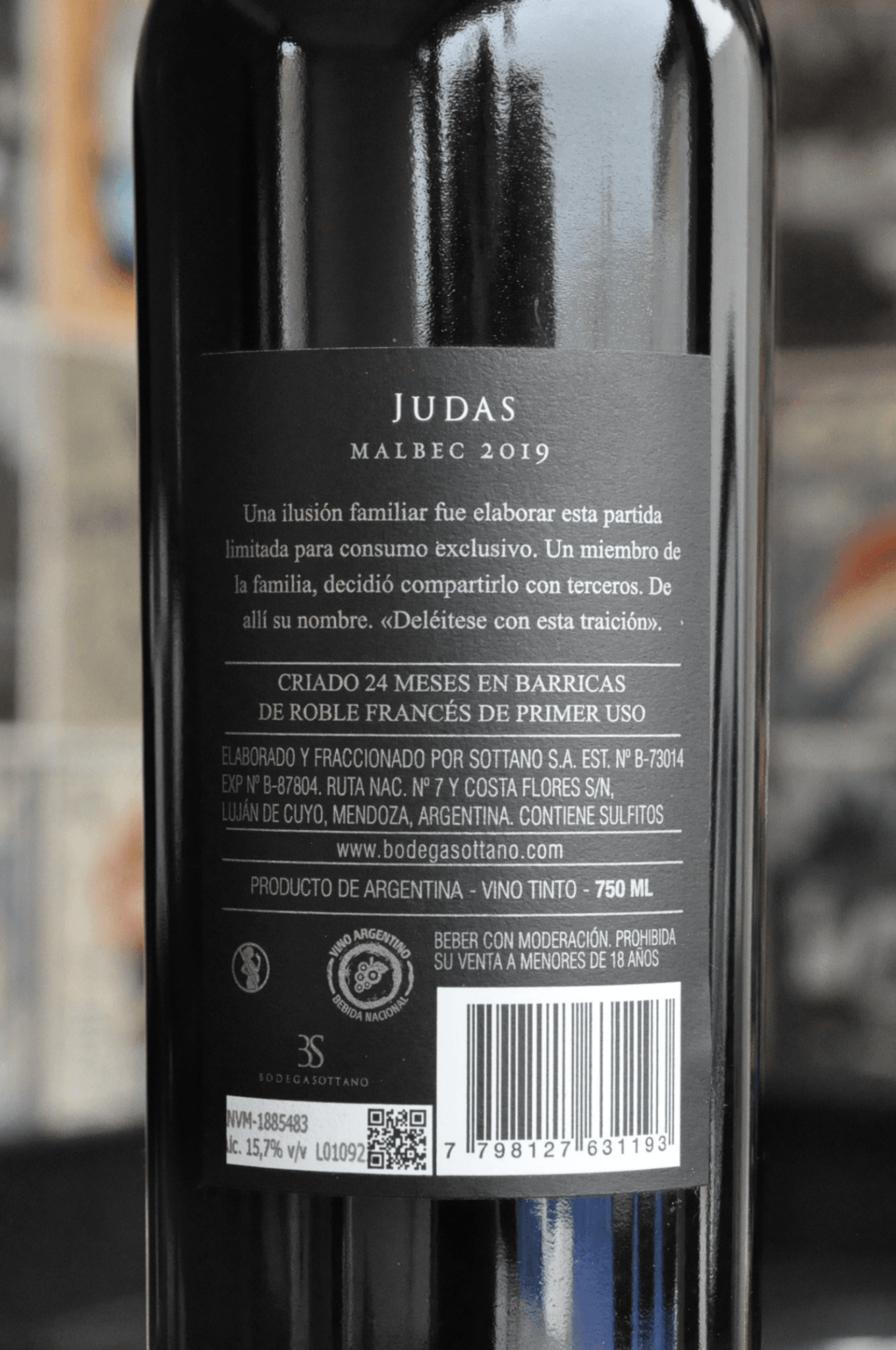 Judas Malbec 2020 - BebaVino