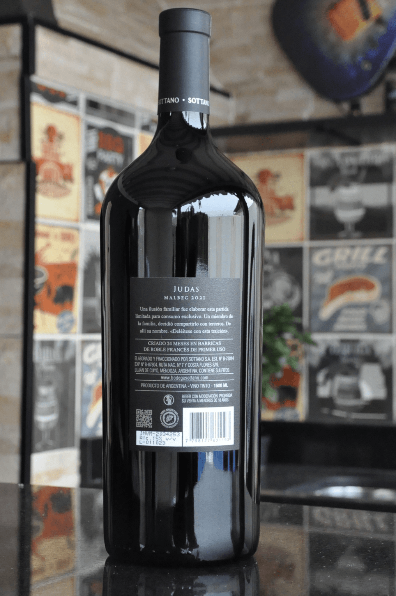 Judas Malbec 2021 - Garrafa Magnum 1,5 L - BebaVino
