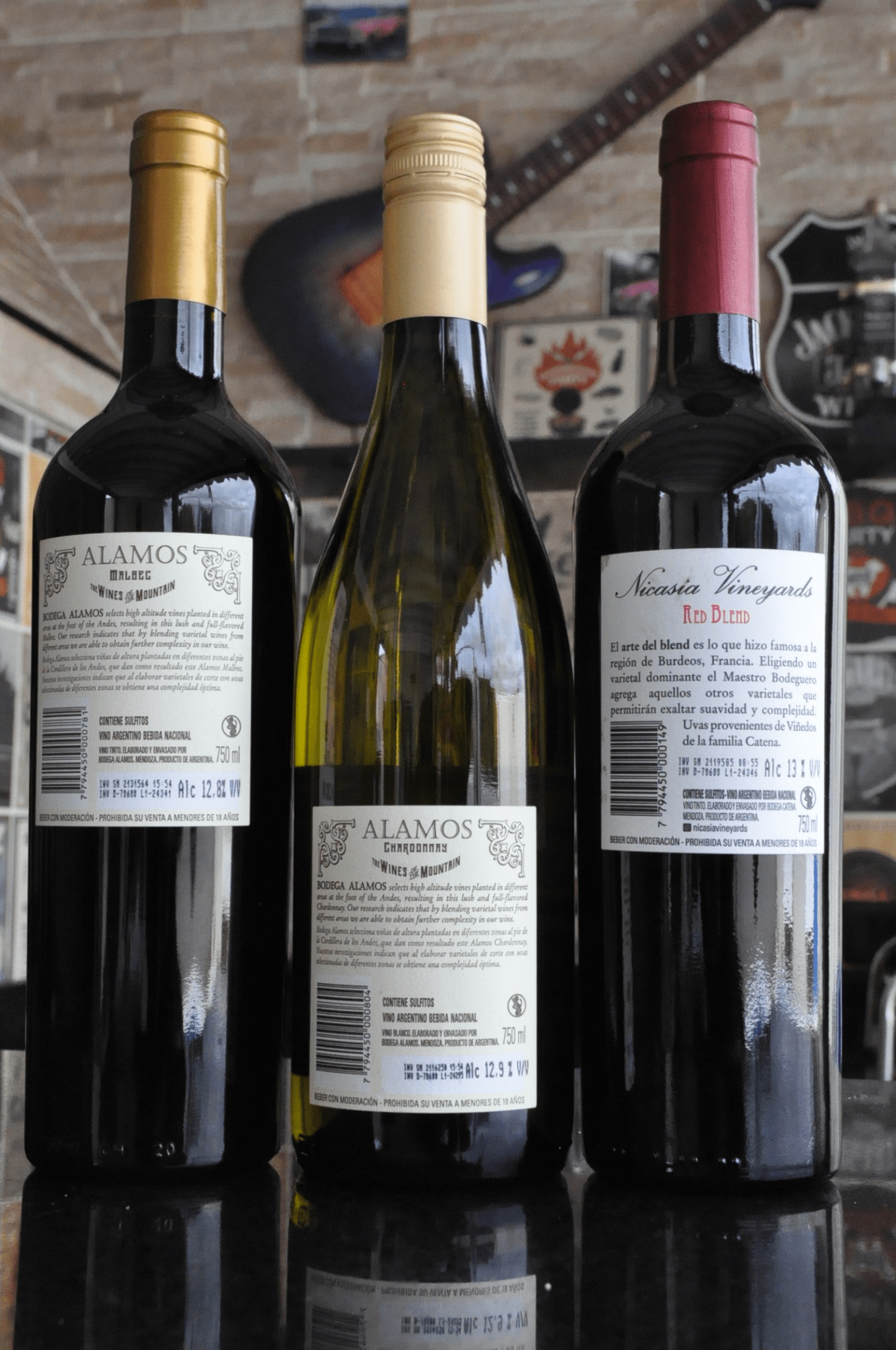 Kit 1 Alamos Malbec + Alamos Chardonnay + Nicasia Malbec - BebaVino