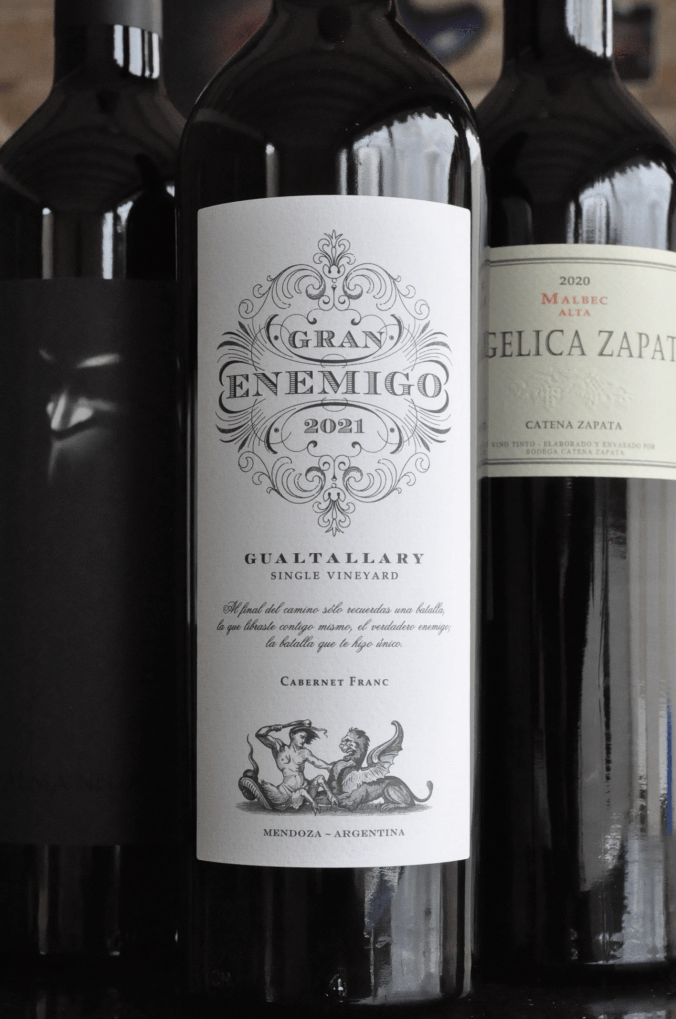 Kit 1 Gran Enemigo Gualtallary + 1 Alma Negra + 1 Angelica Zapata Malbec - BebaVino