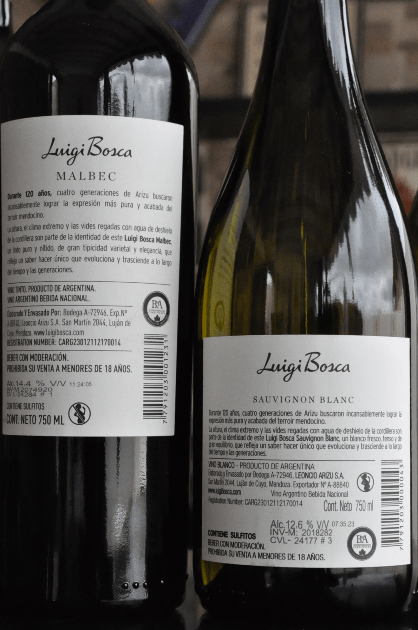 Kit Luigi Bosca 2 Malbecs + 2 Sauvignon Blanc - BebaVino