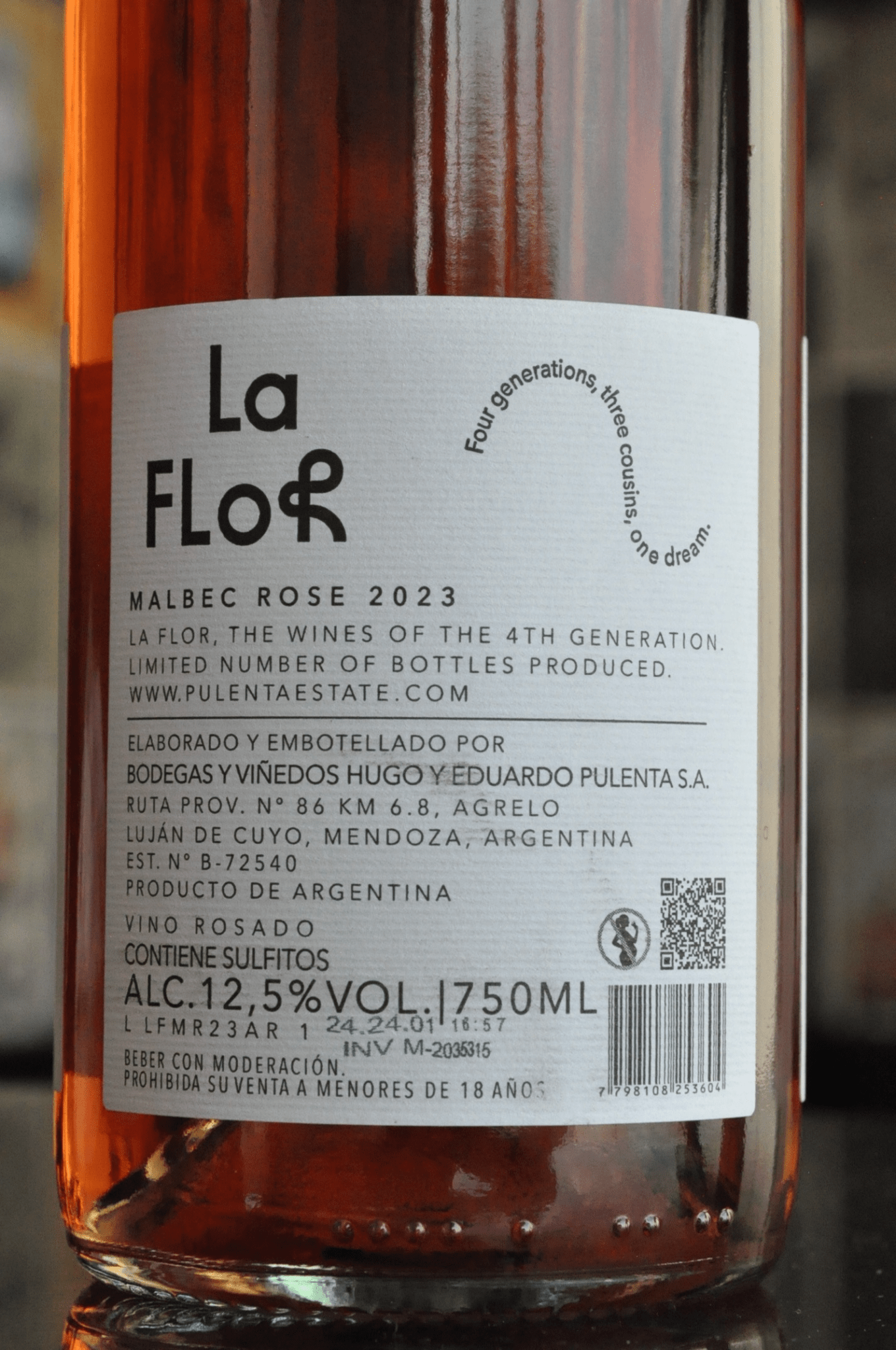 Lá Flor Malbec Rosé 2022 - BebaVino