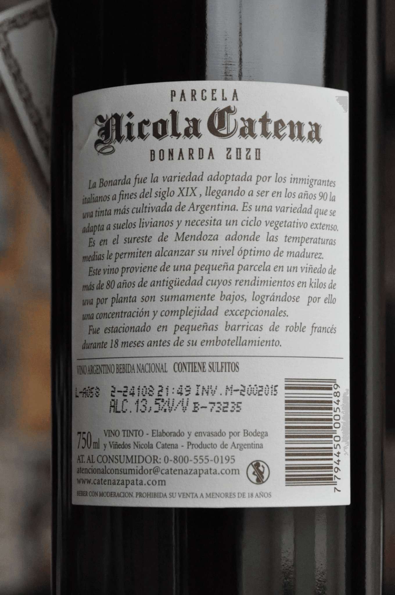 Nicola Catena Bonarda 2022 - BebaVino