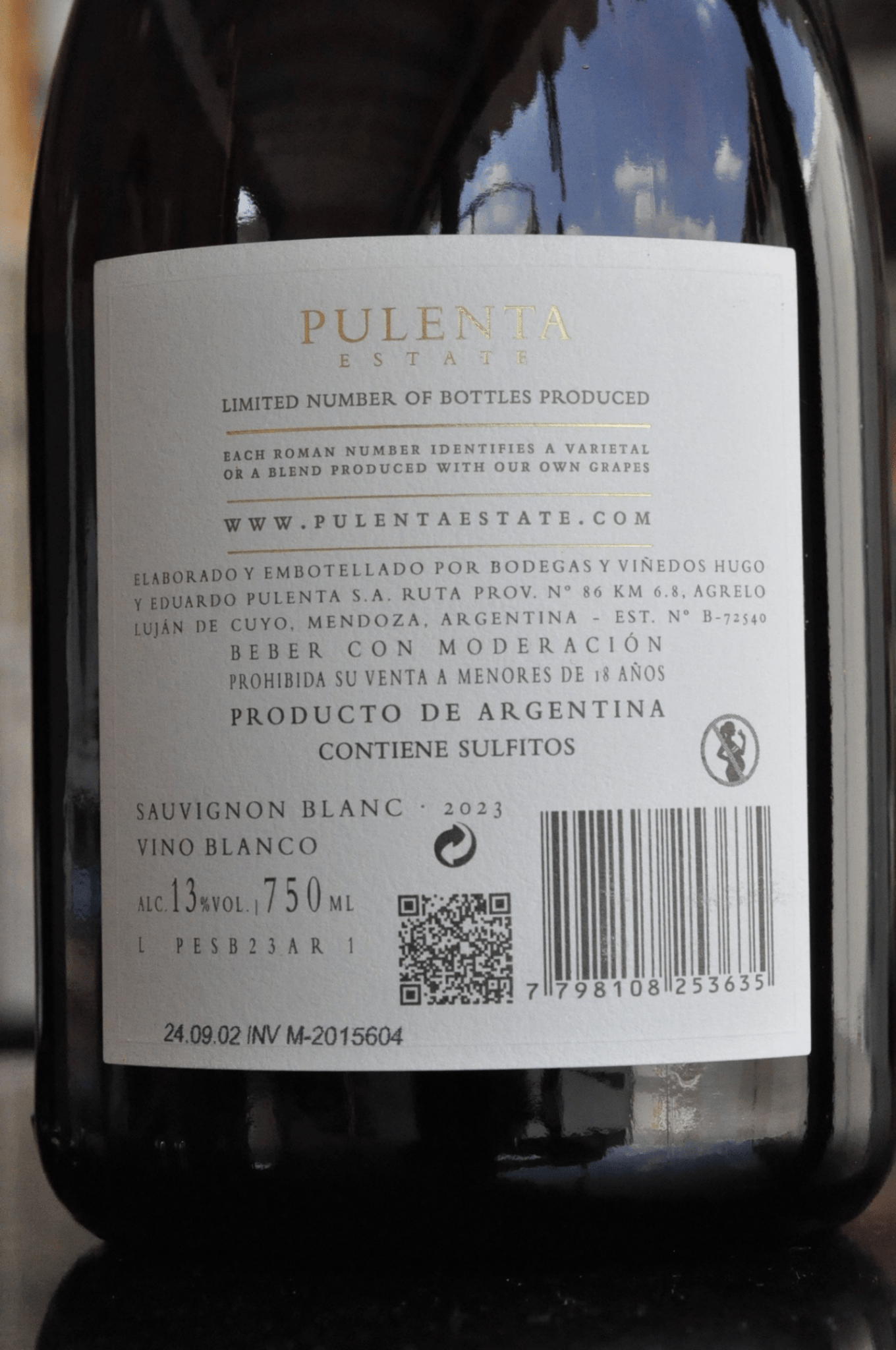 Pulenta Sauvignon Blanc 2023 - BebaVino