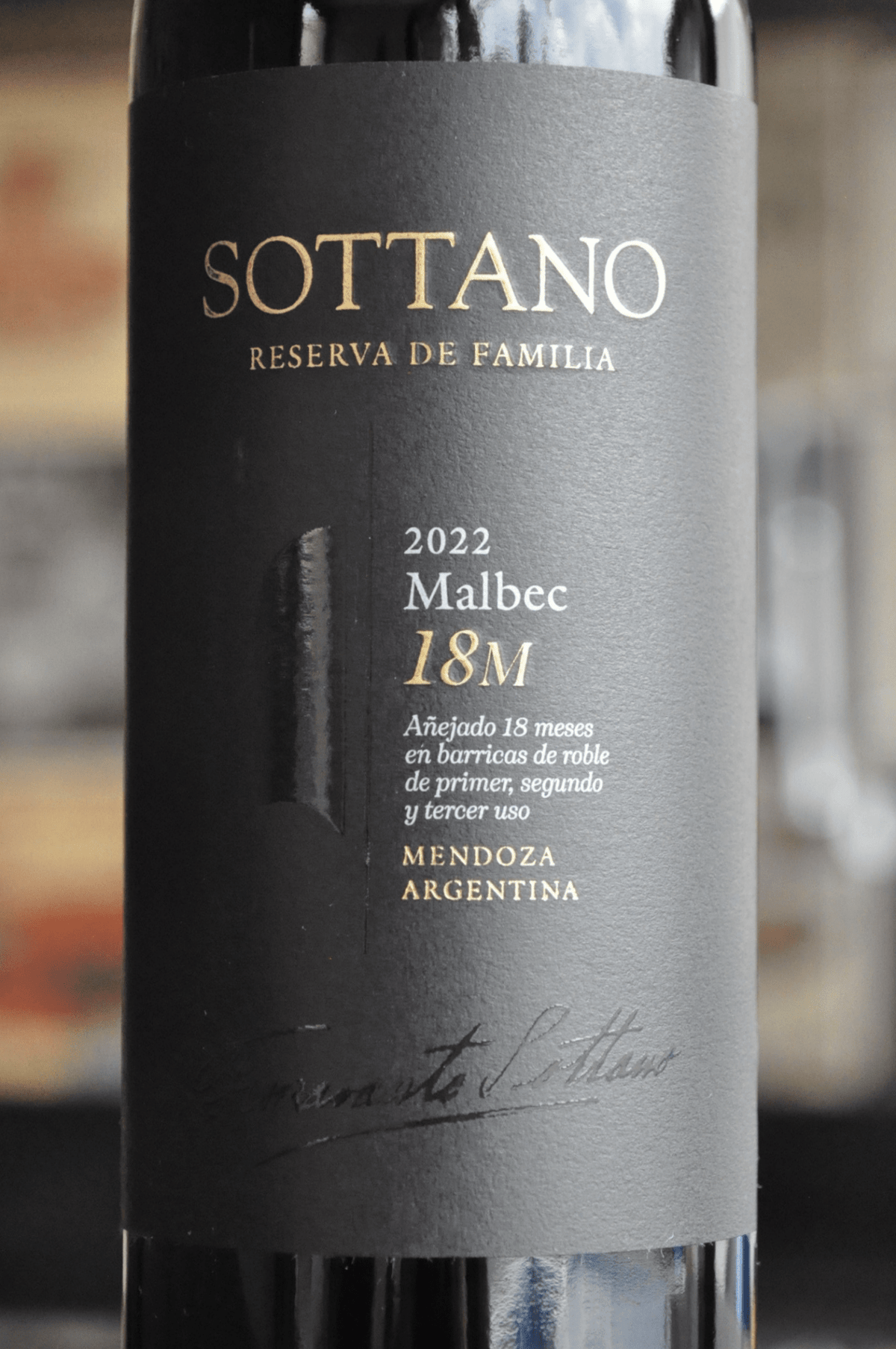 Reserva de Familia Sottano 18 Meses - Malbec 2022 - BebaVino