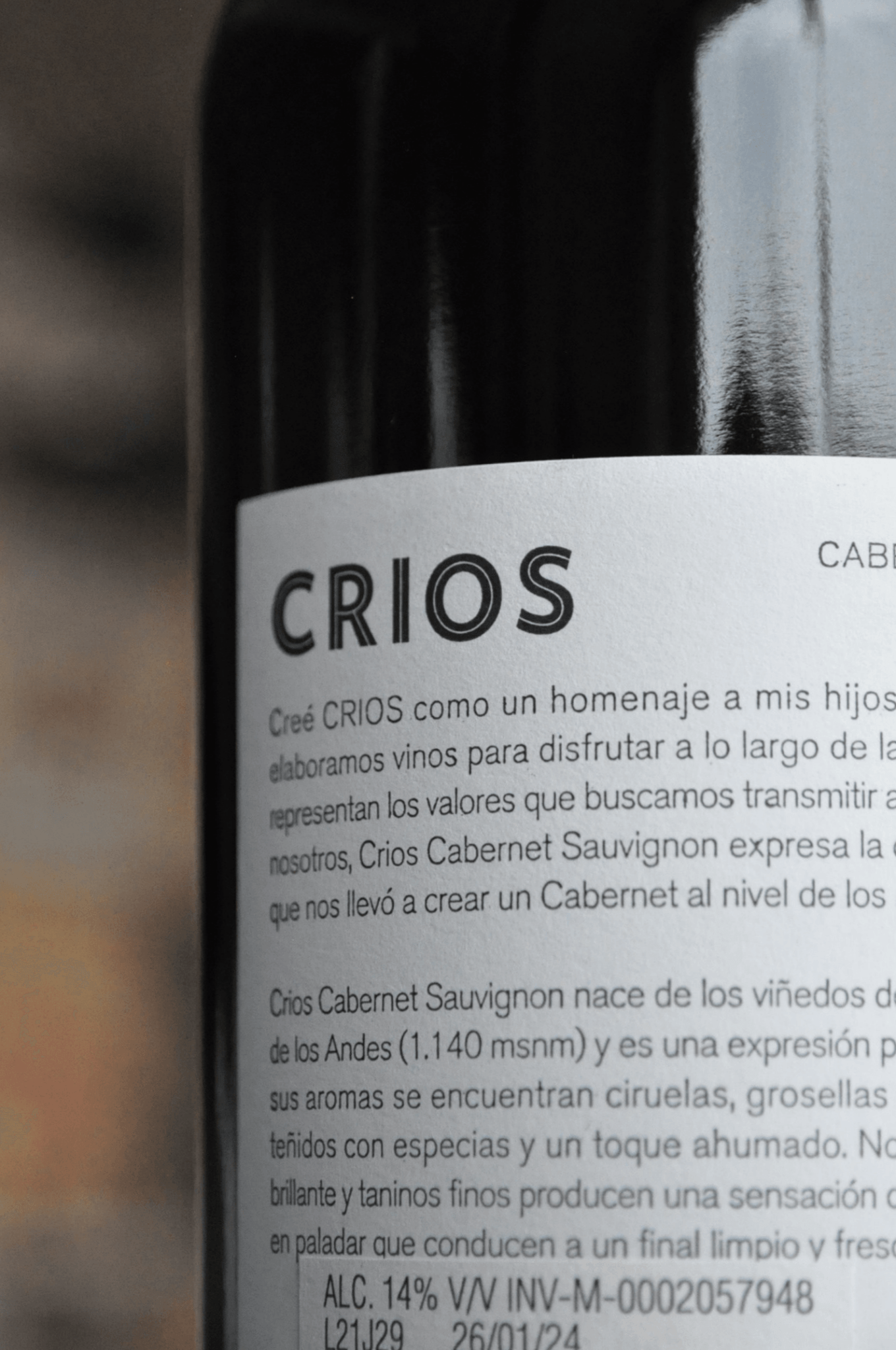 Susana Balbo Crios Cabernet Sauvignon 2022 - BebaVino