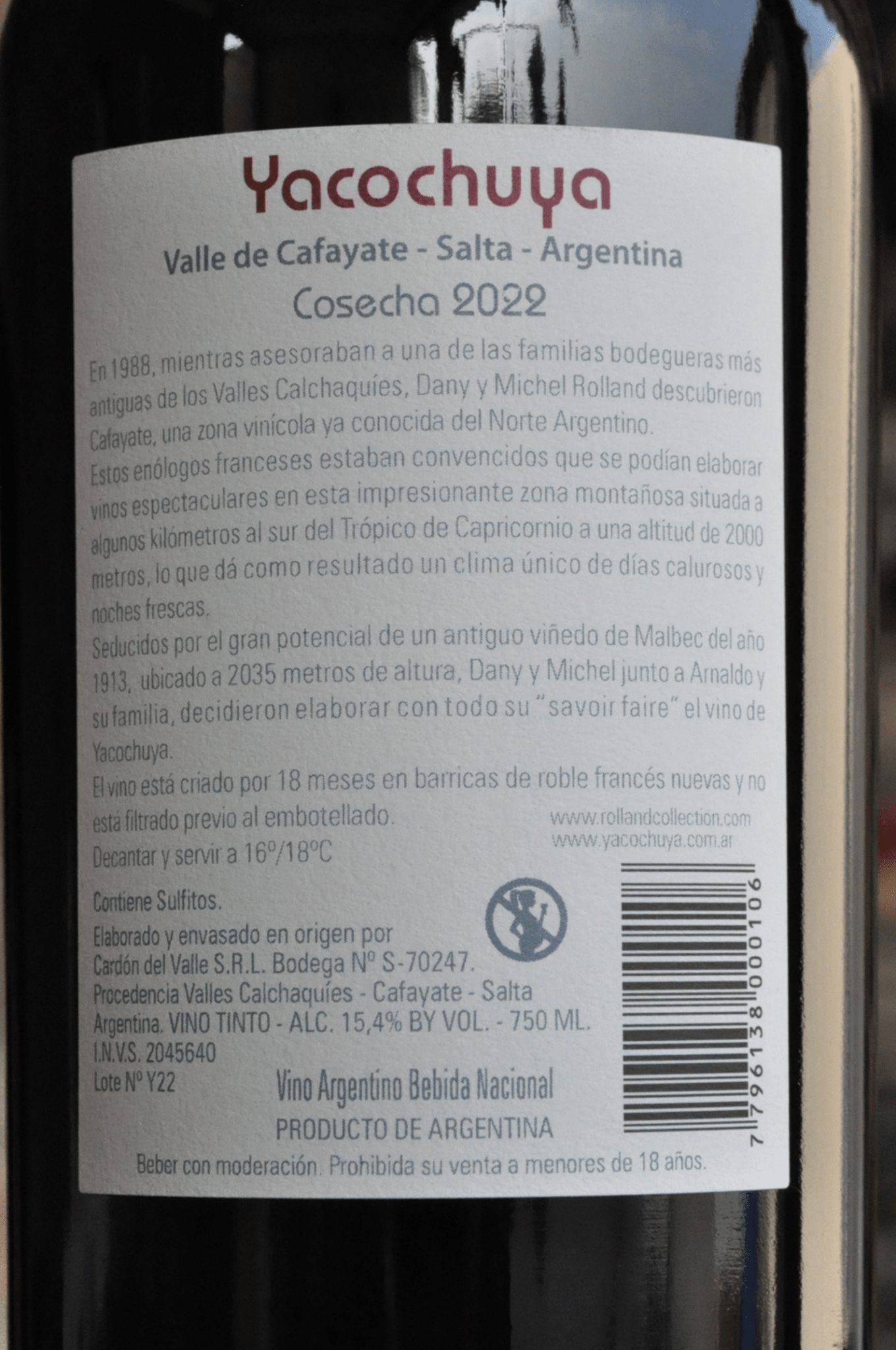 Yacochuya By Michel Roland 2022 - BebaVino