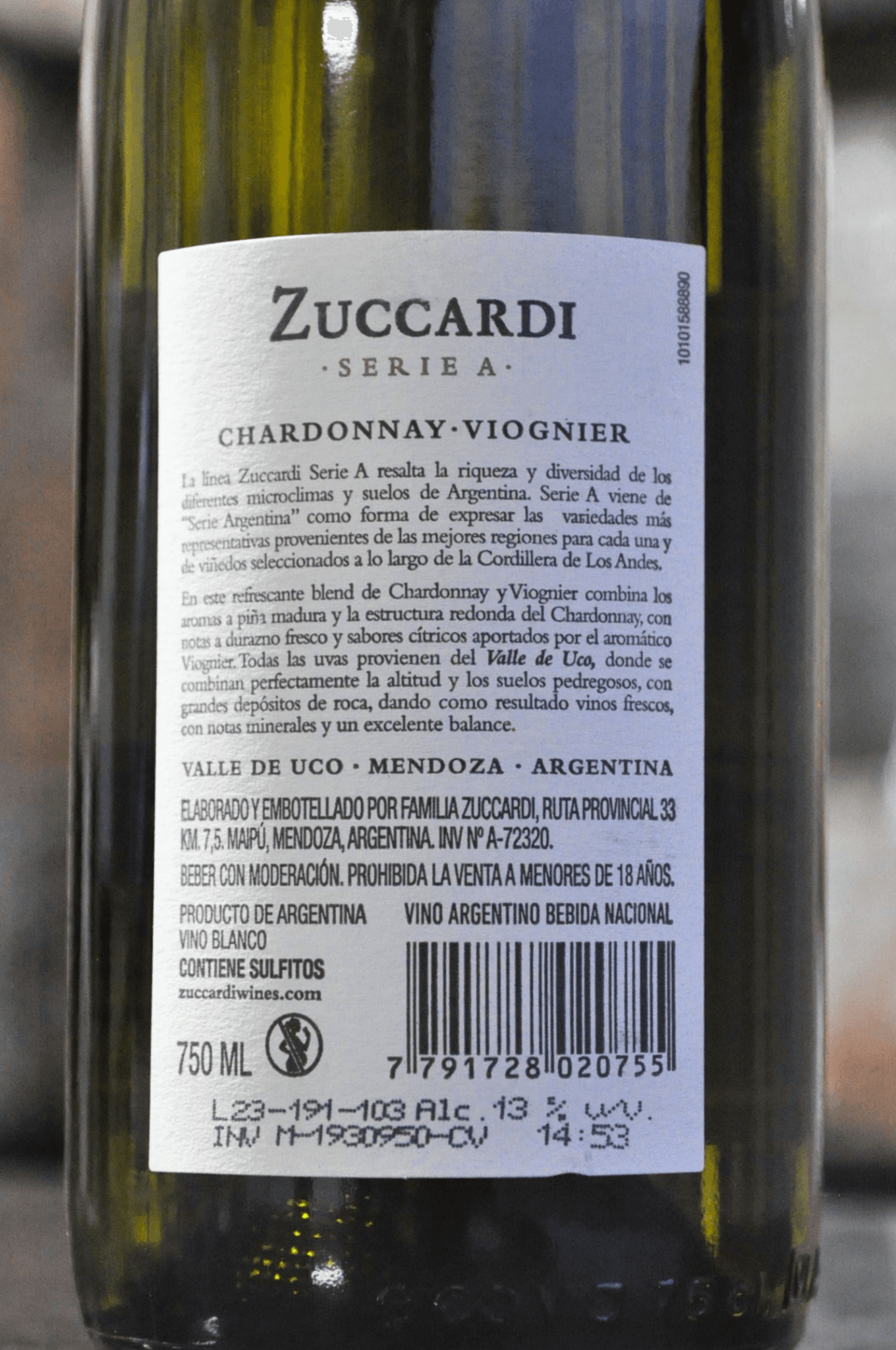 Zuccardi Série A Chardonnay 2022 - BebaVino