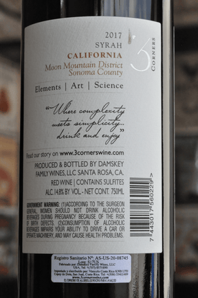3 Corners Syrah 2017 - BebaVino