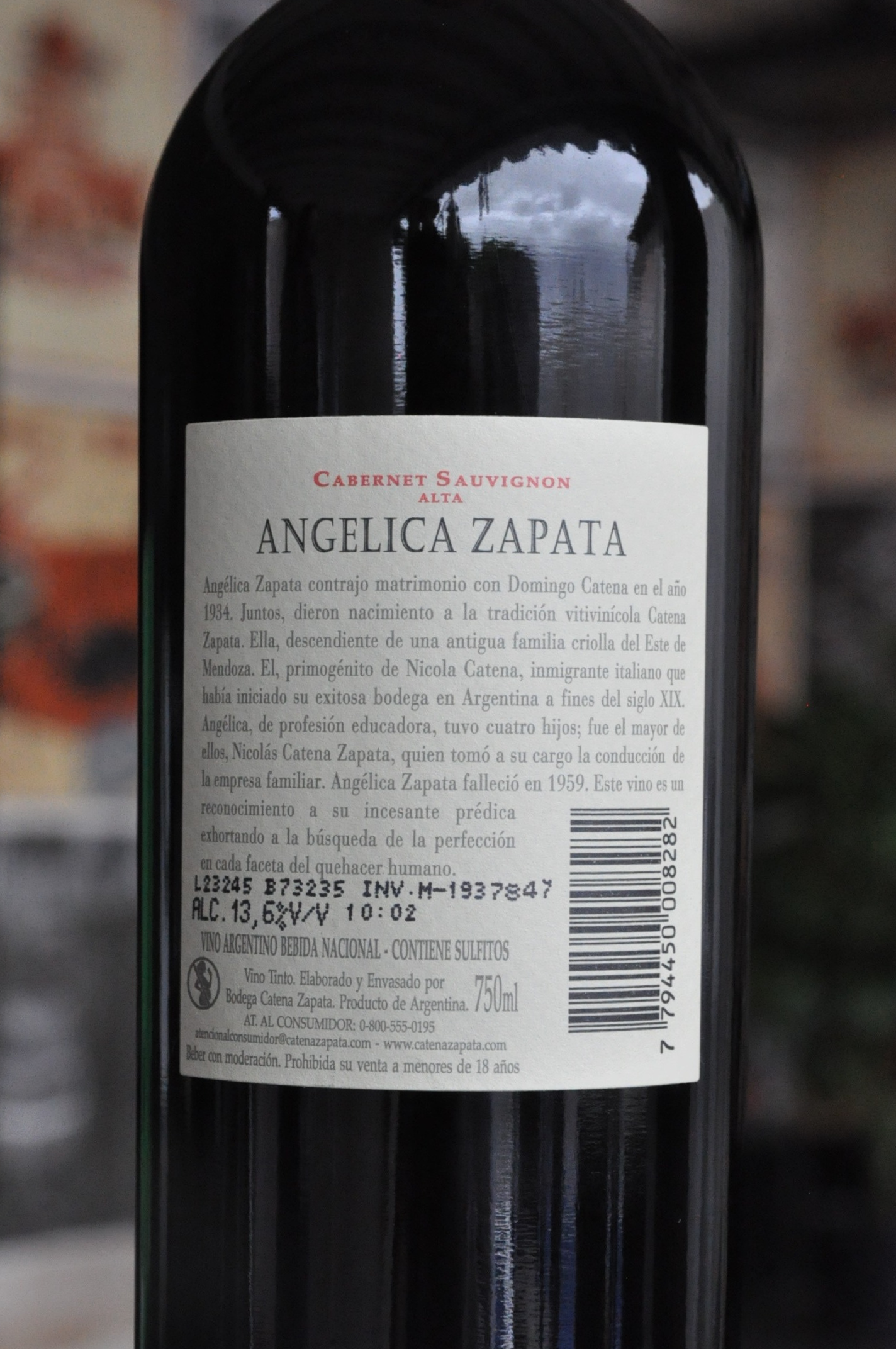 Angelica Zapata Cabernet Sauvignon ALTA