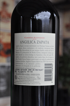 Angelica Zapata Cabernet Sauvignon ALTA