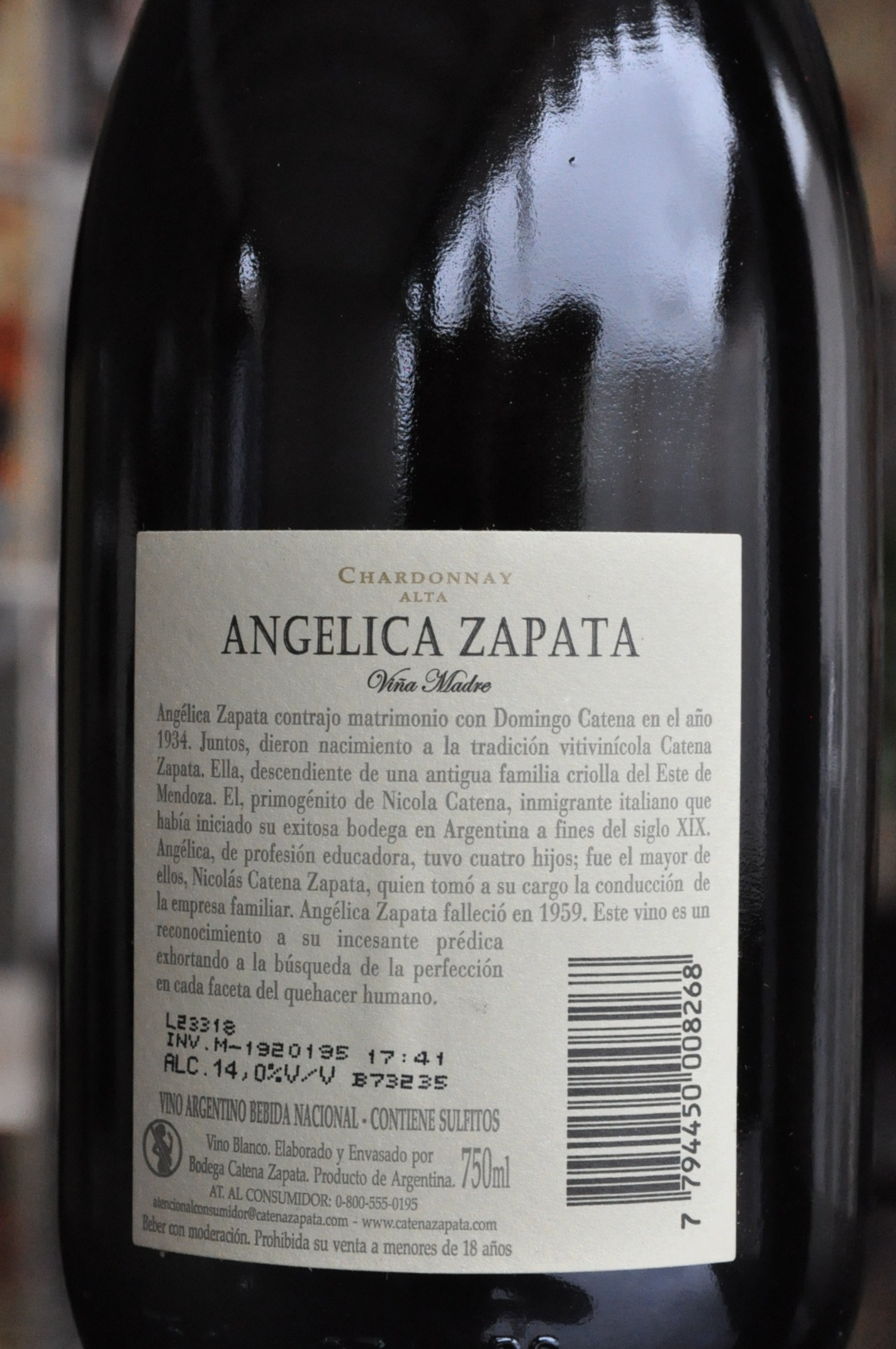 Angelica Zapata Chardonnay ALTA