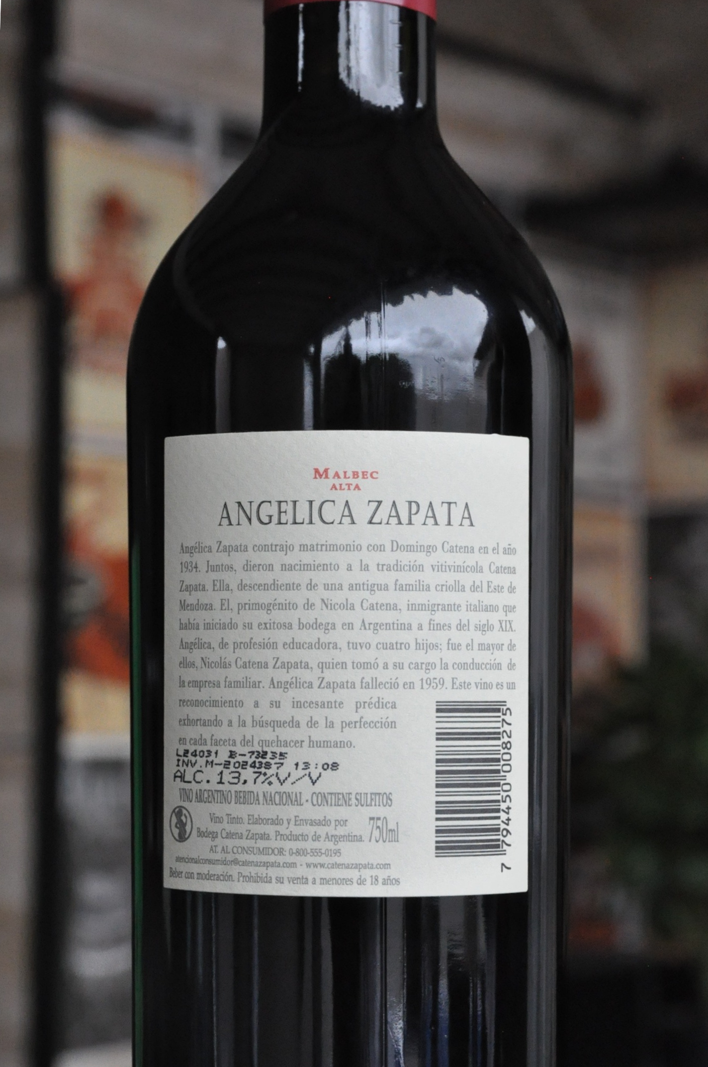 Angelica Zapata Malbec Alta