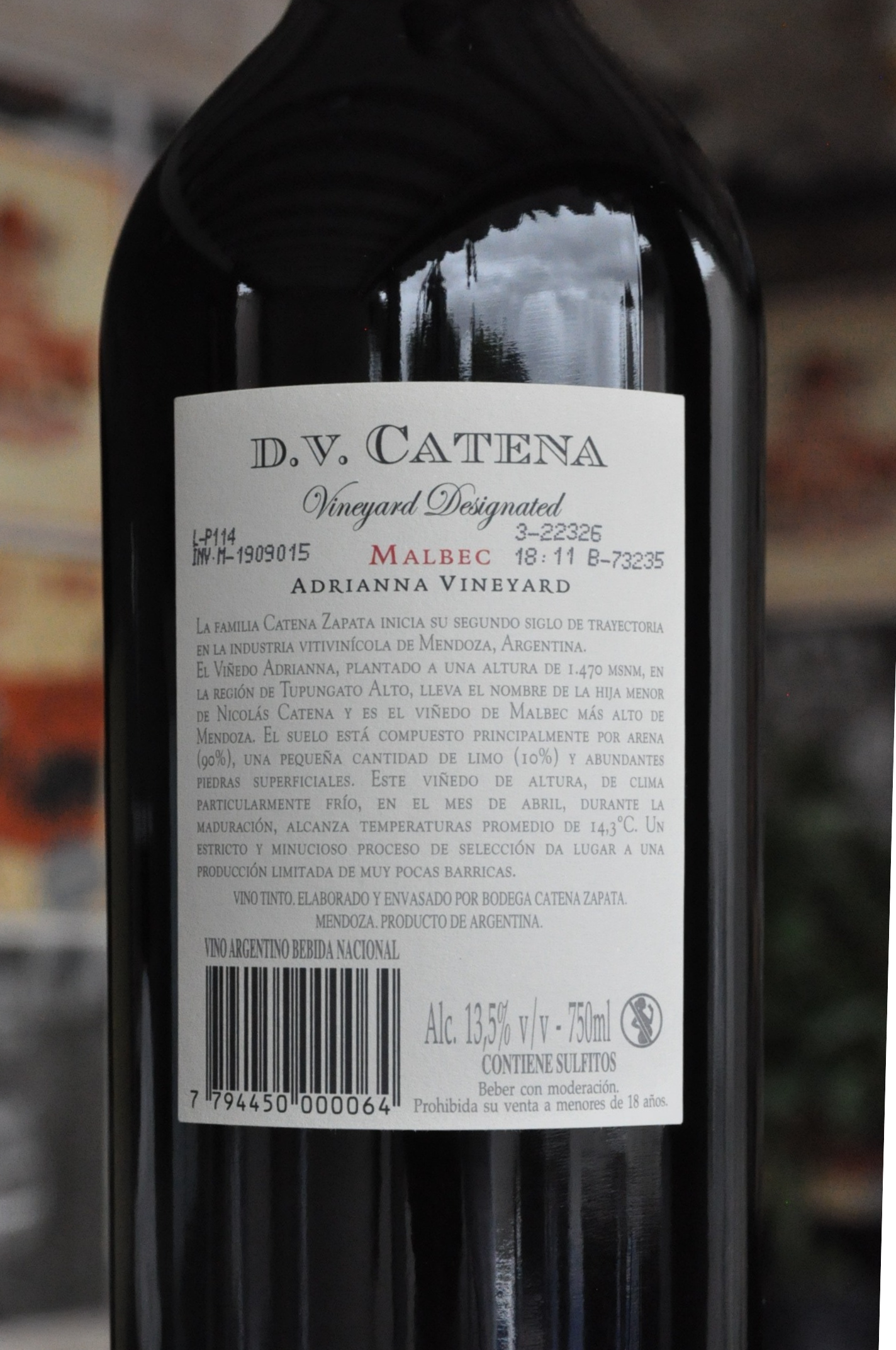 D.V Adrianna Vineyard Malbec