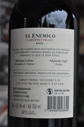 El Enemigo Cabernet Franc