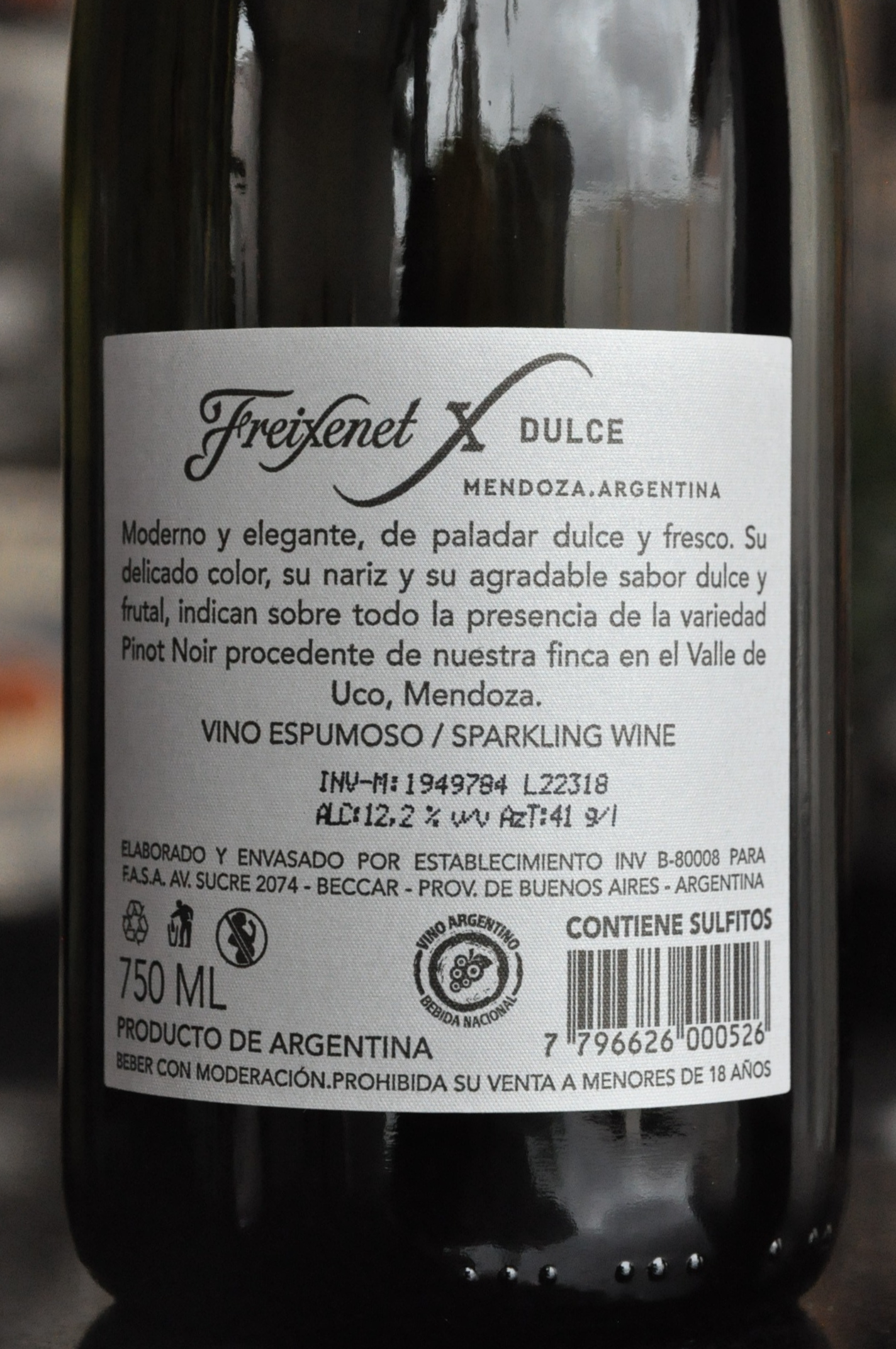 Espumante Freixenet Dulce