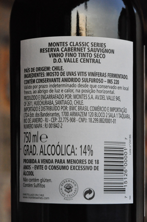 Montes Reserva Classic Series Cabernet Sauvignon