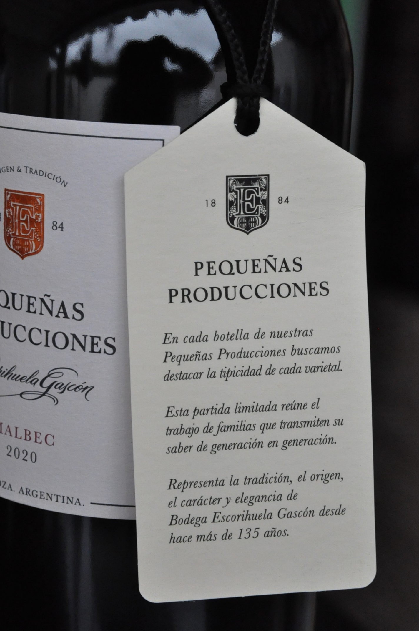 Escorihuela Pequeñas Producciones Malbec