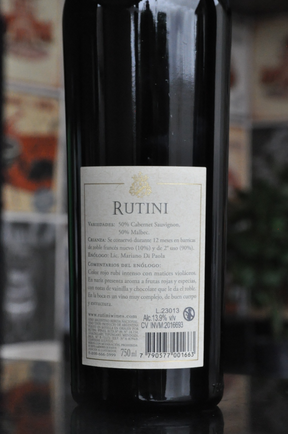 Rutini Cabernet Sauvignon Malbec