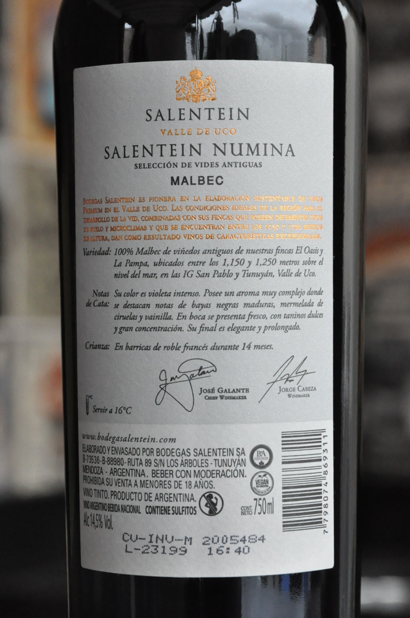 Salentein Numina Malbec