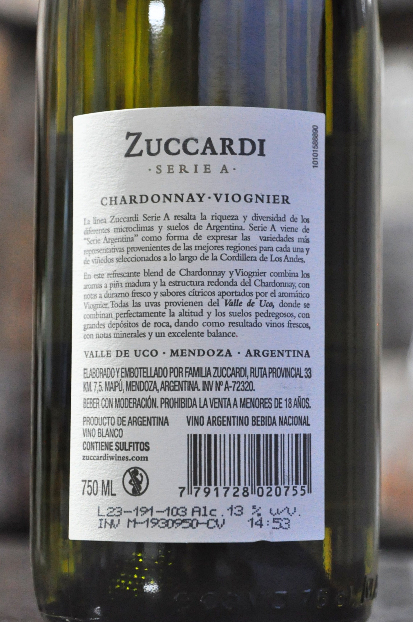 Zuccardi Série A Chardonnay 2022