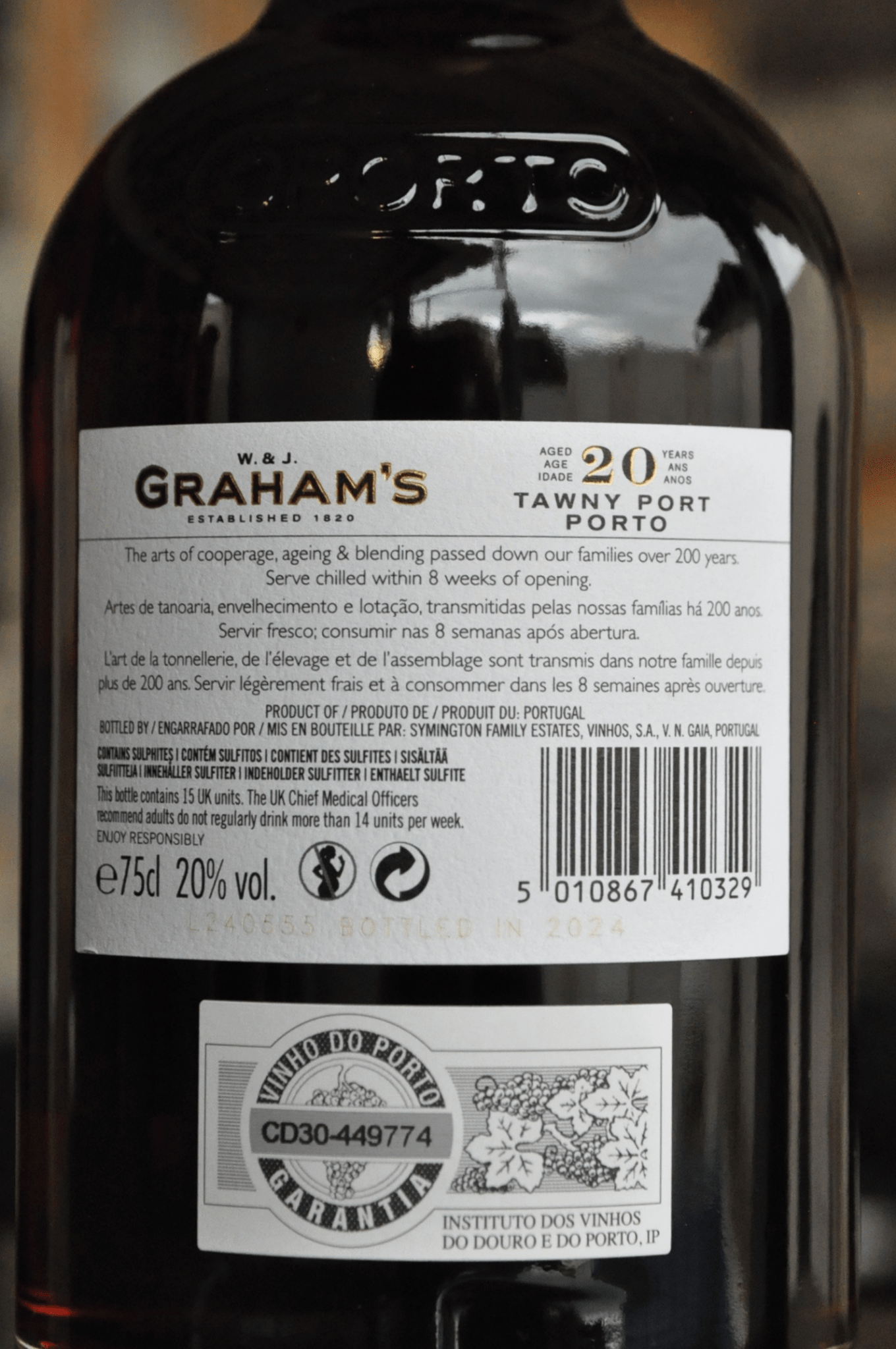 Graham’s Tawny Port 20 anos - BebaVino