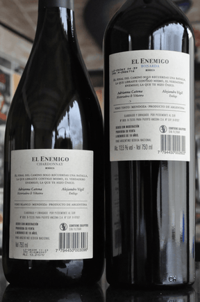 Kit El Enemigo 1 Chardonnay + 1 Bonarda - BebaVino