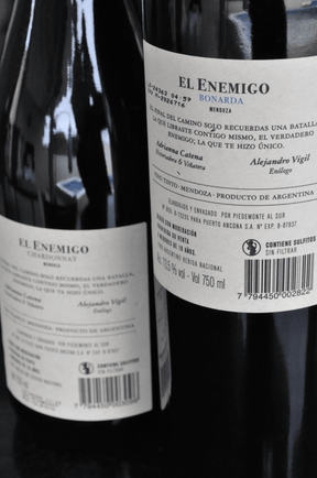 Kit El Enemigo 1 Chardonnay + 1 Bonarda - BebaVino