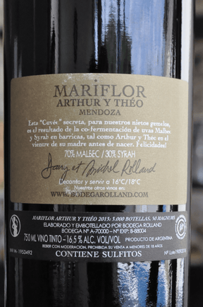 Mariflor Arthur Theo 2015 - BebaVino