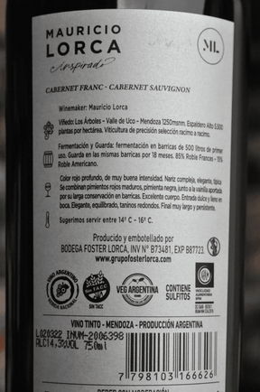 Mauricio Lorca Inspirado Cabernet Cabernet 2018 - BebaVino