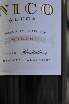 Nico By Luca Malbec Gualtallary 2020 - BebaVino